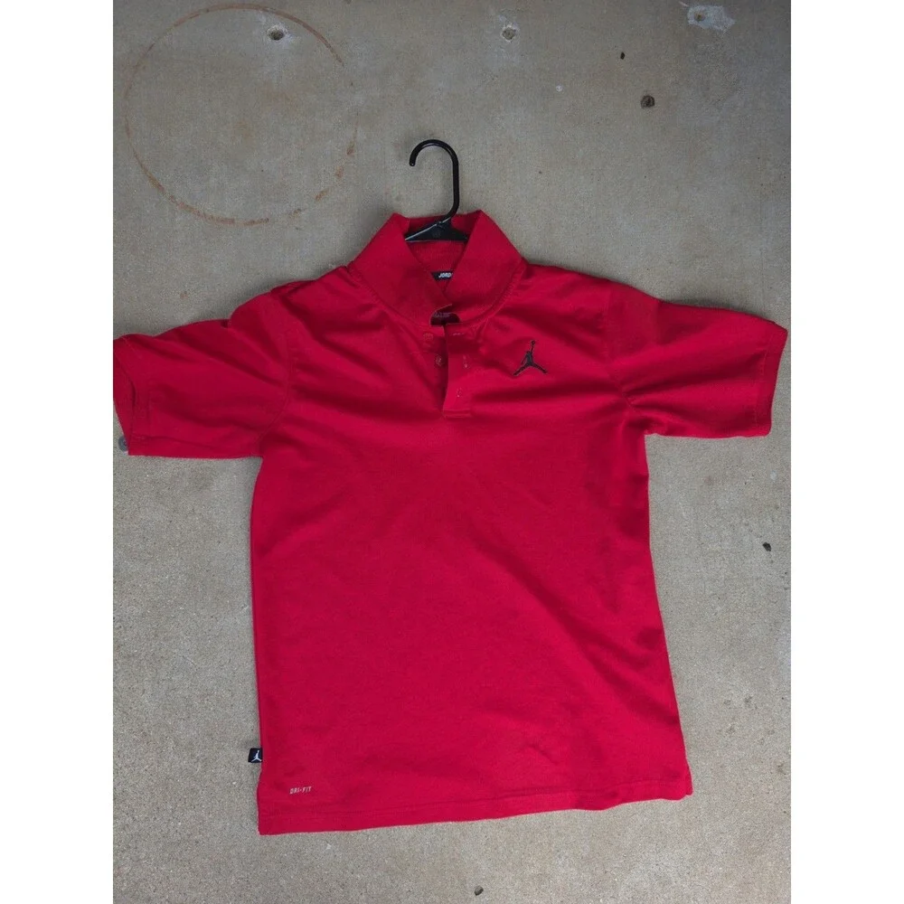 Jordan Red Polo Shirt Size XL